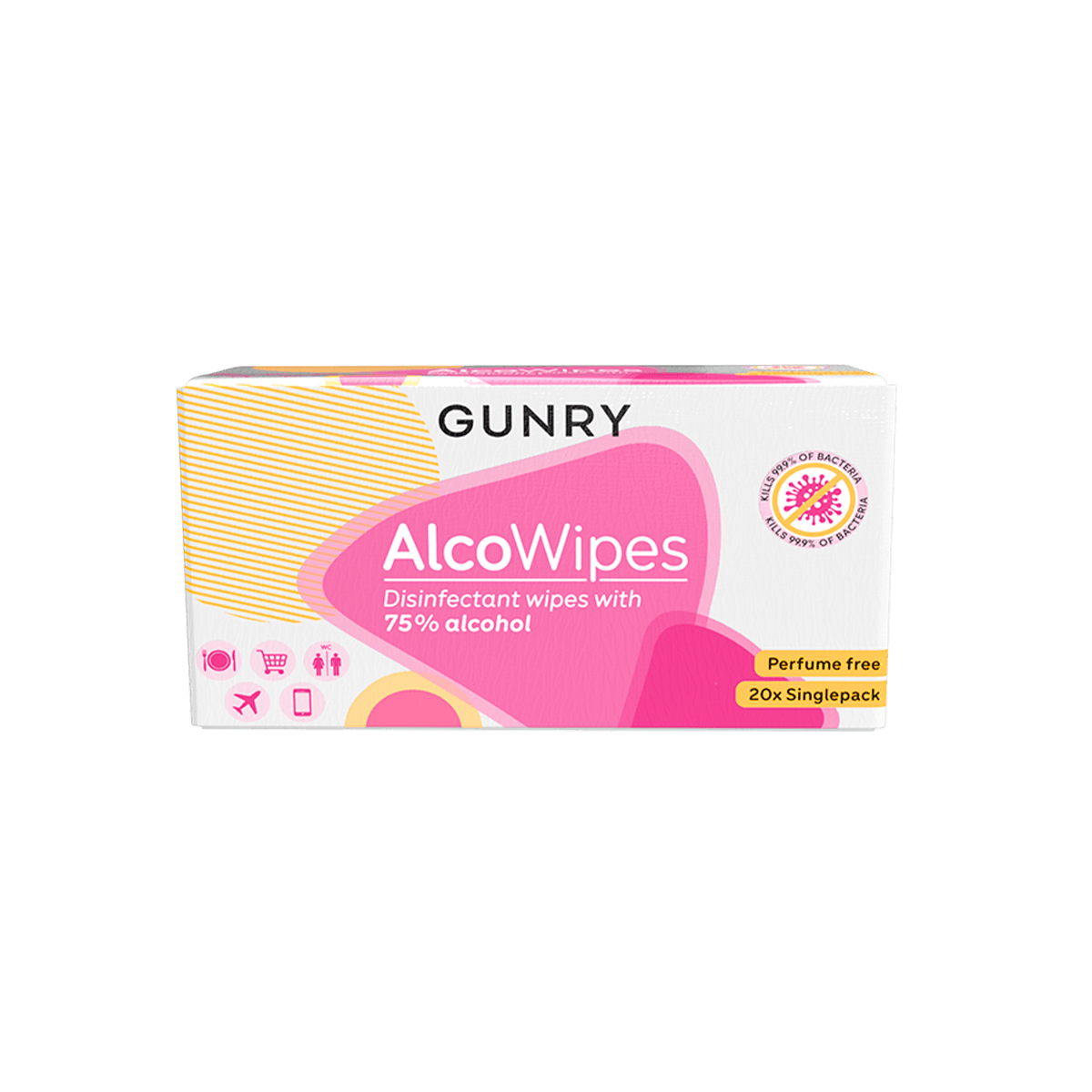 Gunry AlcoWipes Singlepack