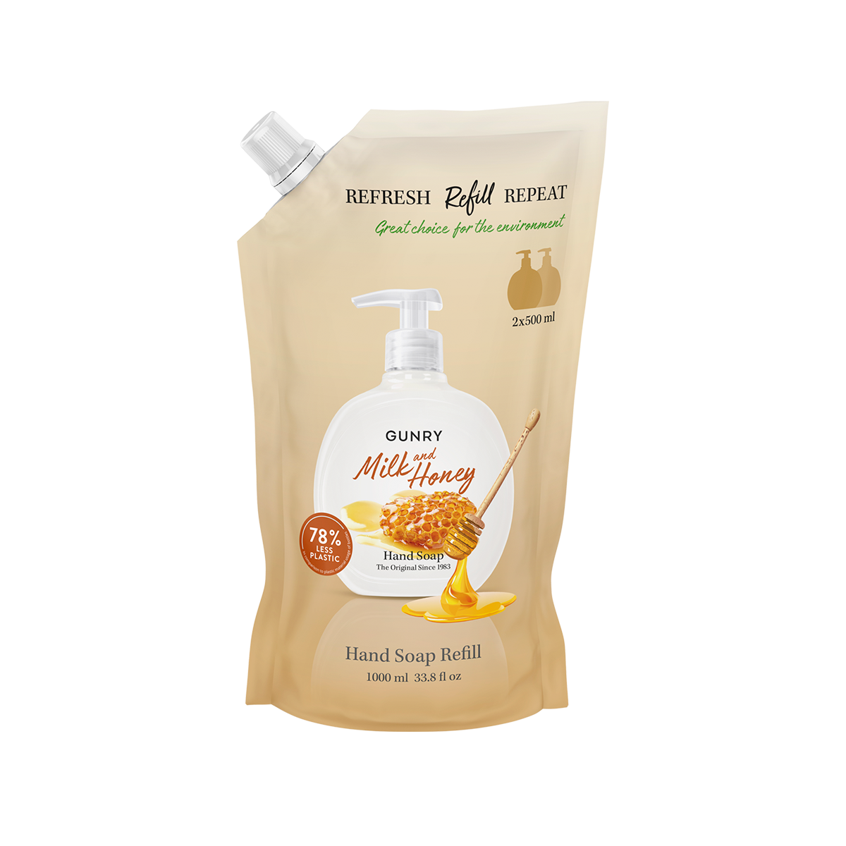 Gunry Handtvål Milk & Honey Refill
