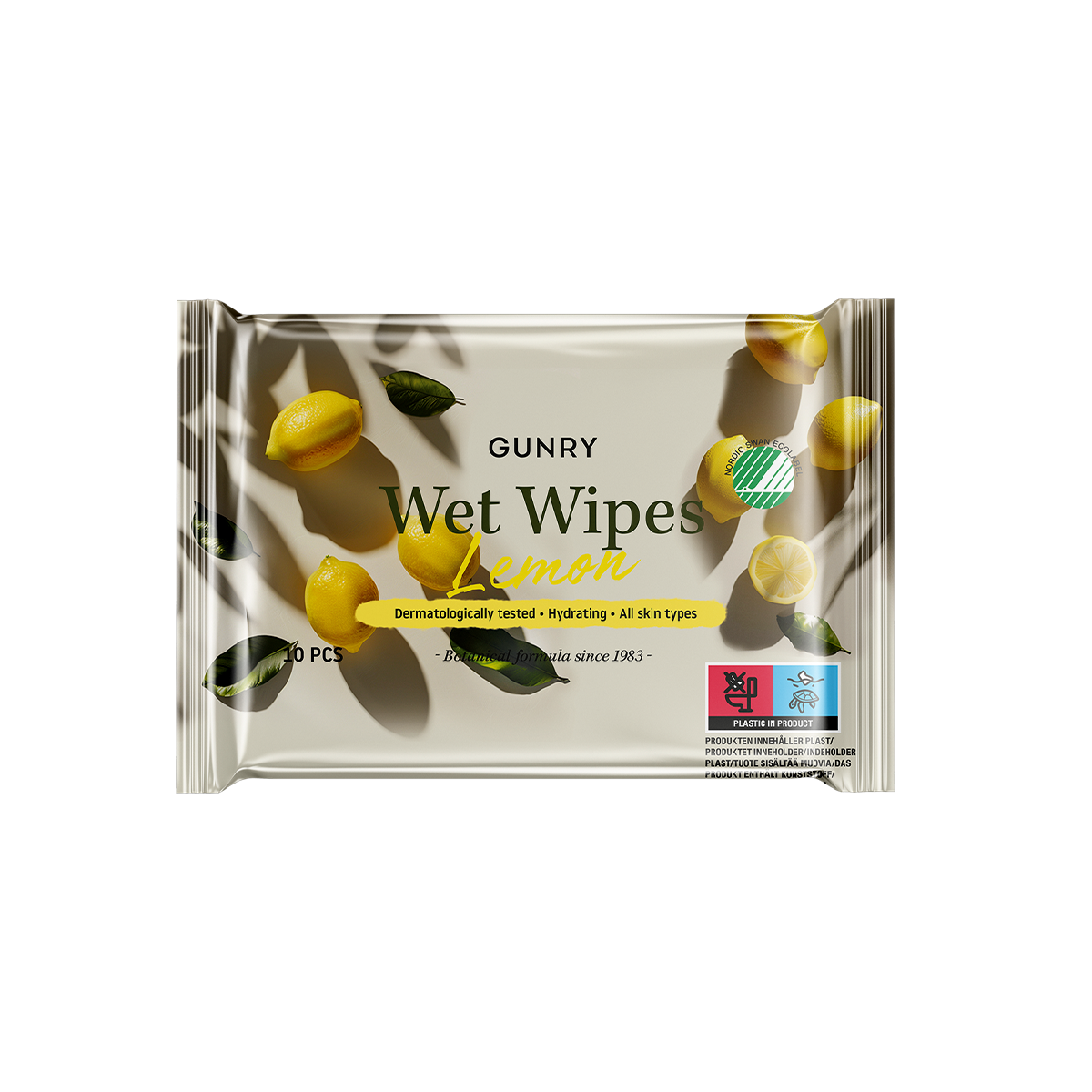 Gunry Wet Wipes Lemon Svanen