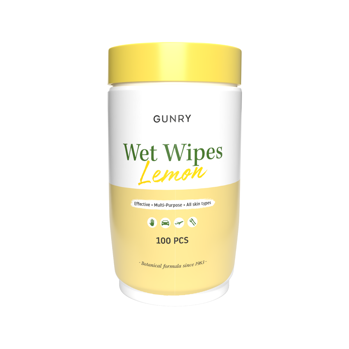 Gunry Wet Wipes Lemon 100 pcs
